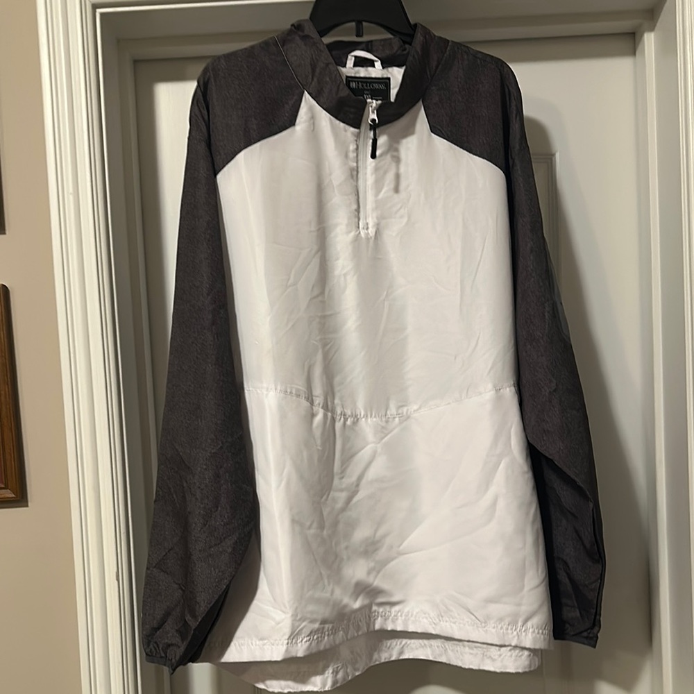 Holloway White and Black Windbreaker Athletic Style